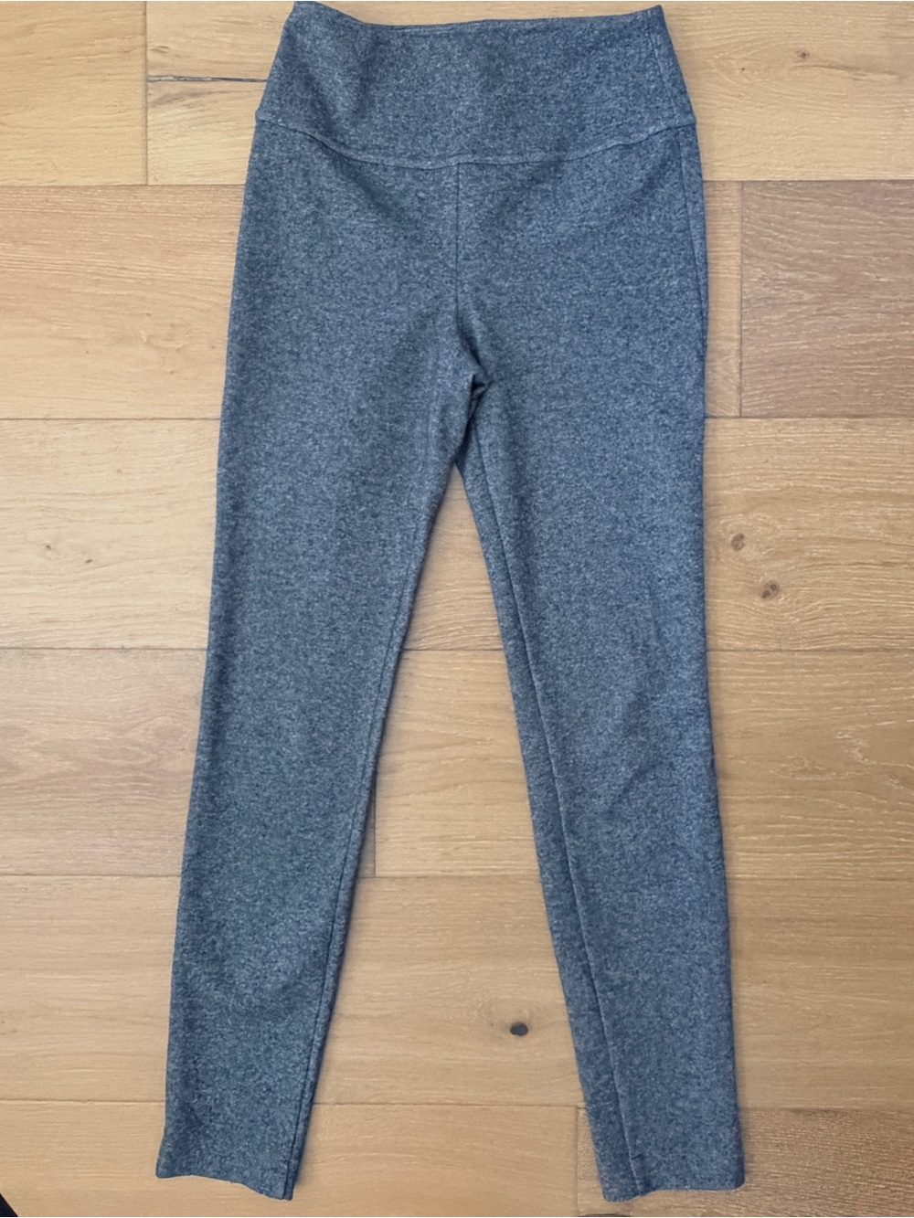 Theory Heathered Grey Wool Blend High Waist Pull-On Skinny Legging Pant Sz P/2